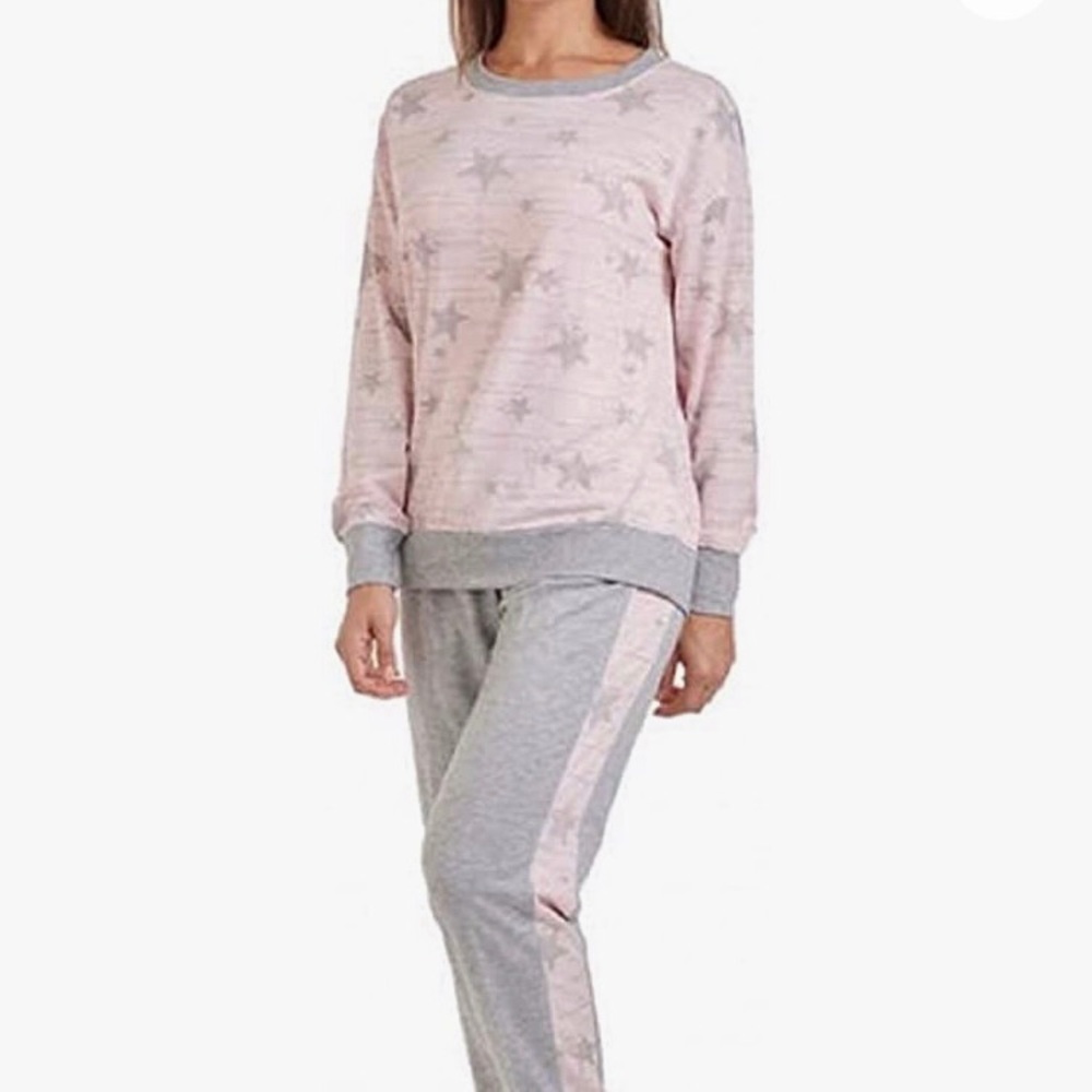 Splendid Pink and Gray Star print Joggers …